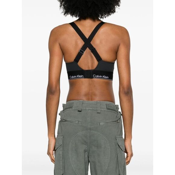 Calvin Klein Sport Black Performance Tops - Sports Bras Women - Picture 4 of 5